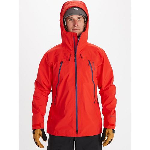 Marmot Rain Jacket Red NZ - Alpinist Jackets Mens NZ8615902